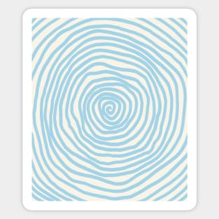 Spiral pattern blue halloween pastel Sticker